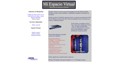 Desktop Screenshot of miespaciovirtual.com